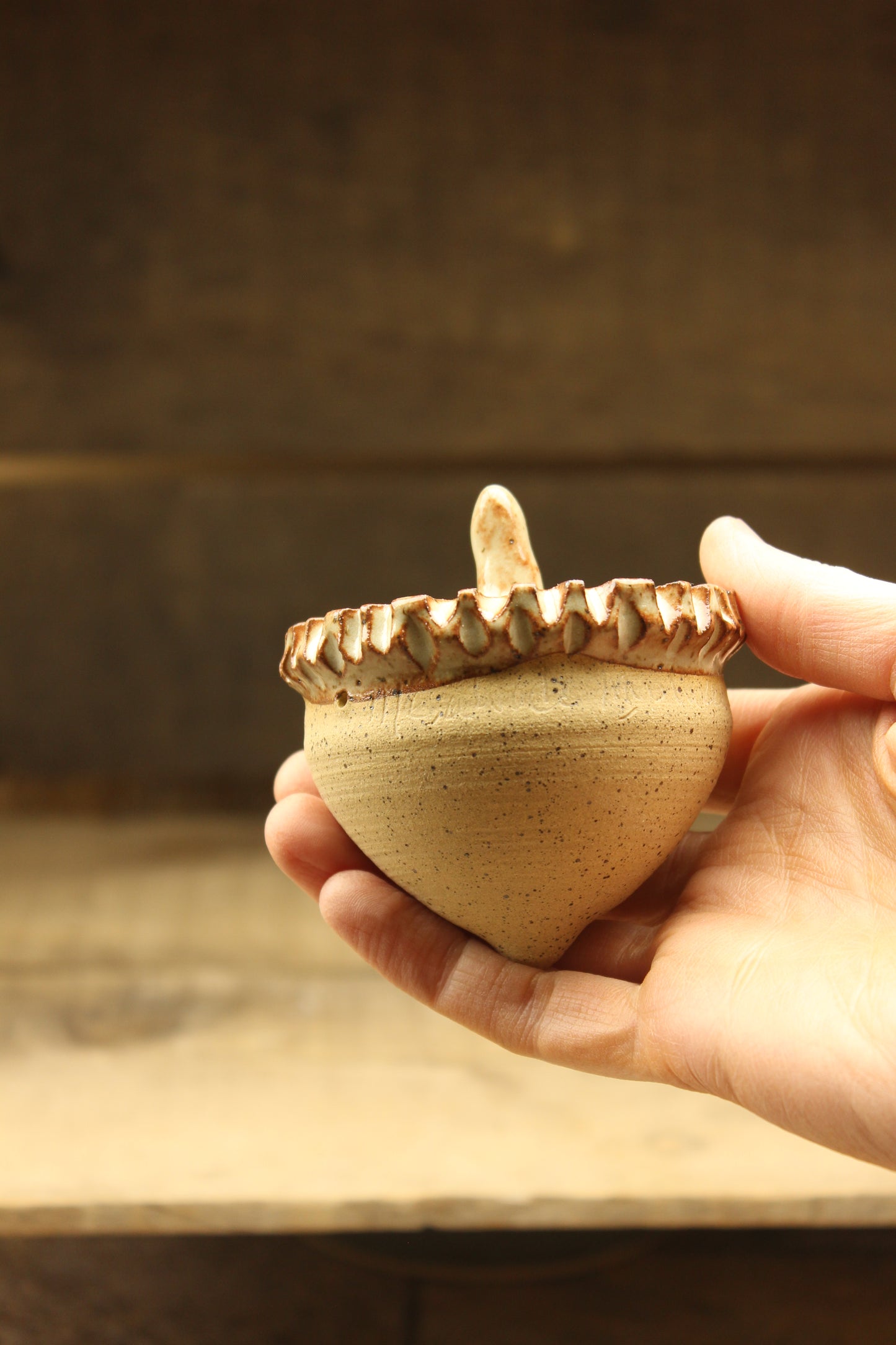 Chai Wheelthrown Acorn #2