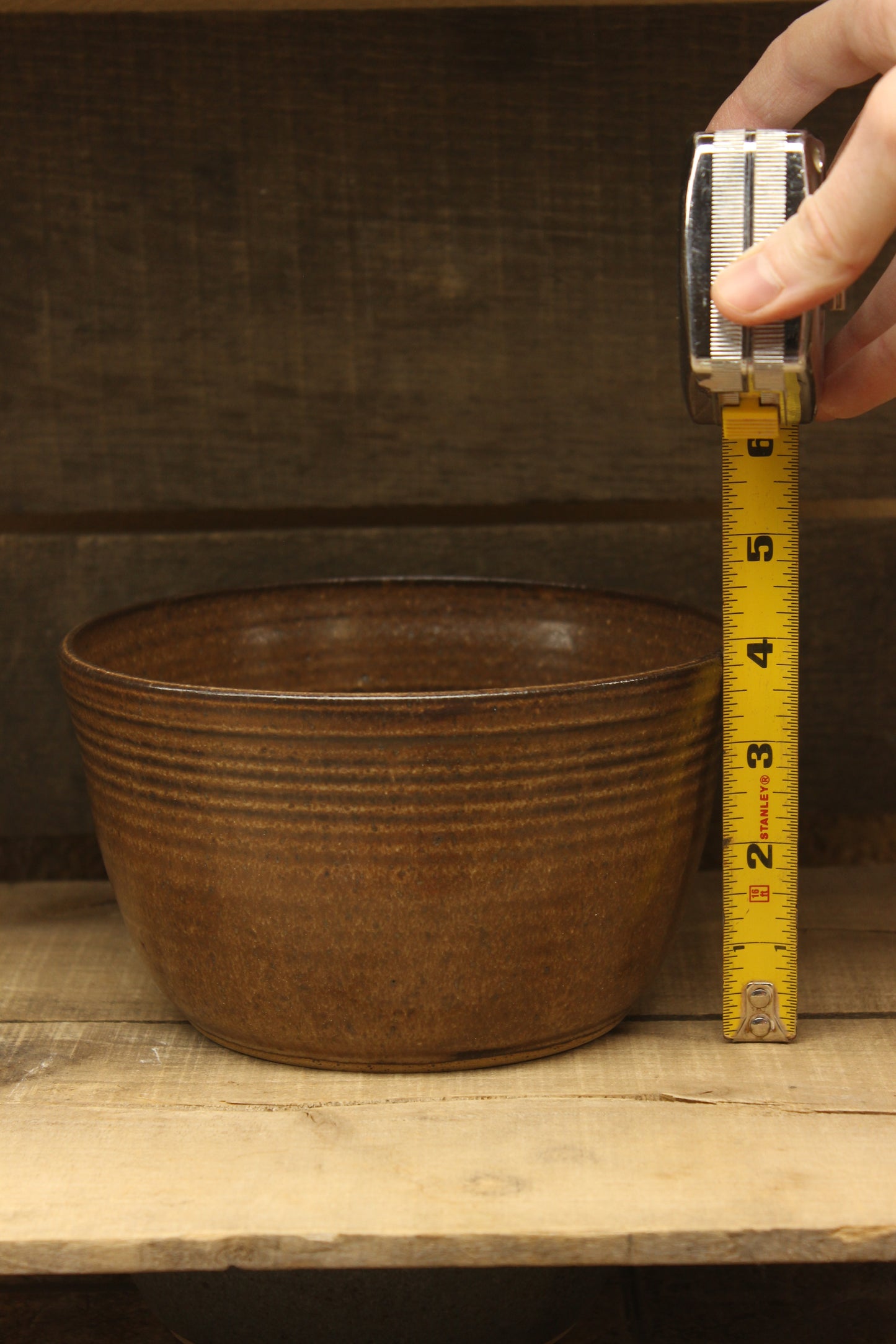 Cacao Wheelthrown Serving Bowl 5.5 Cups