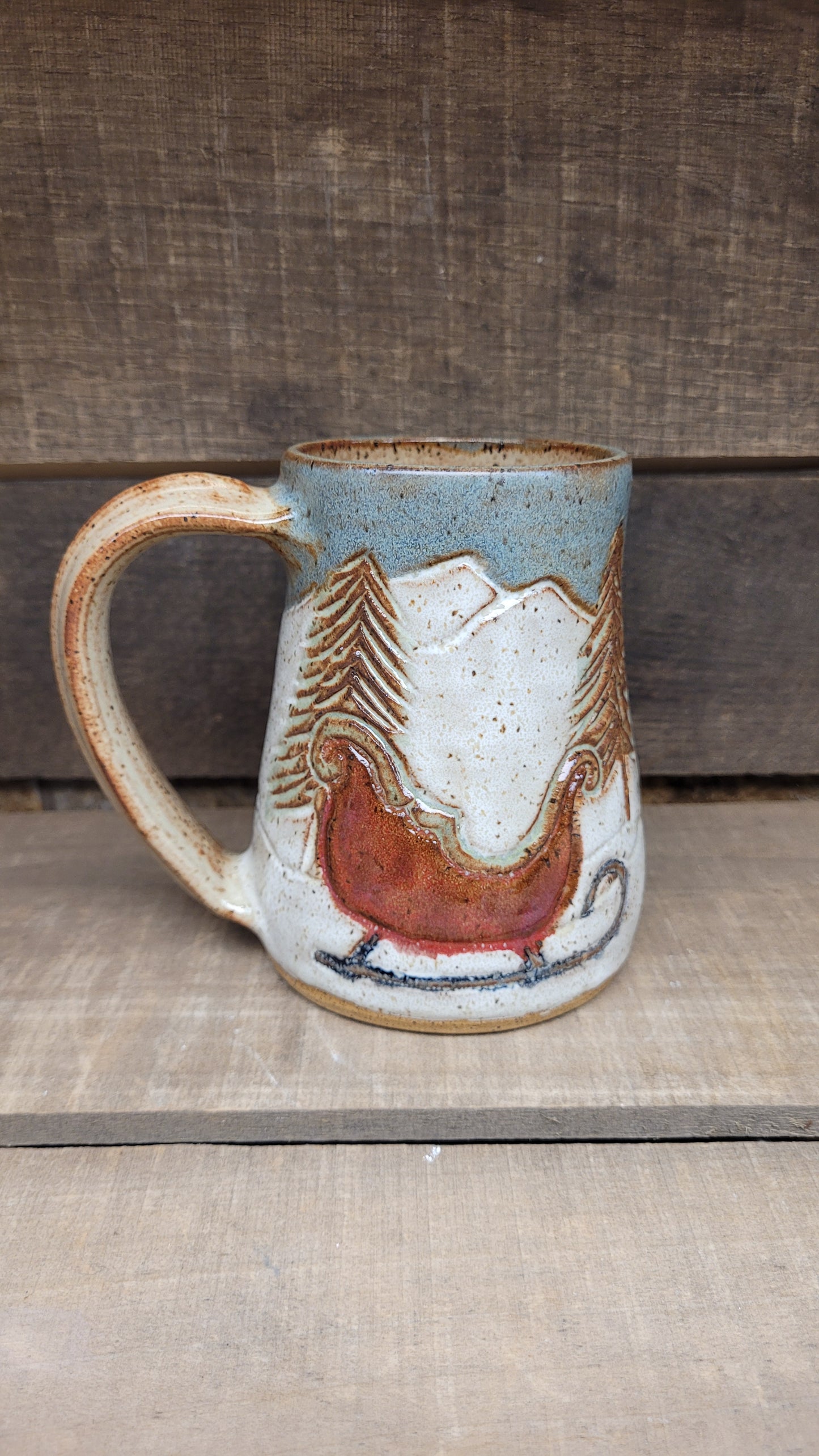 One Horse Open Sleigh Mug #3 15oz