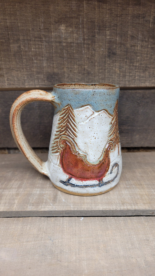 One Horse Open Sleigh Mug #3 15oz