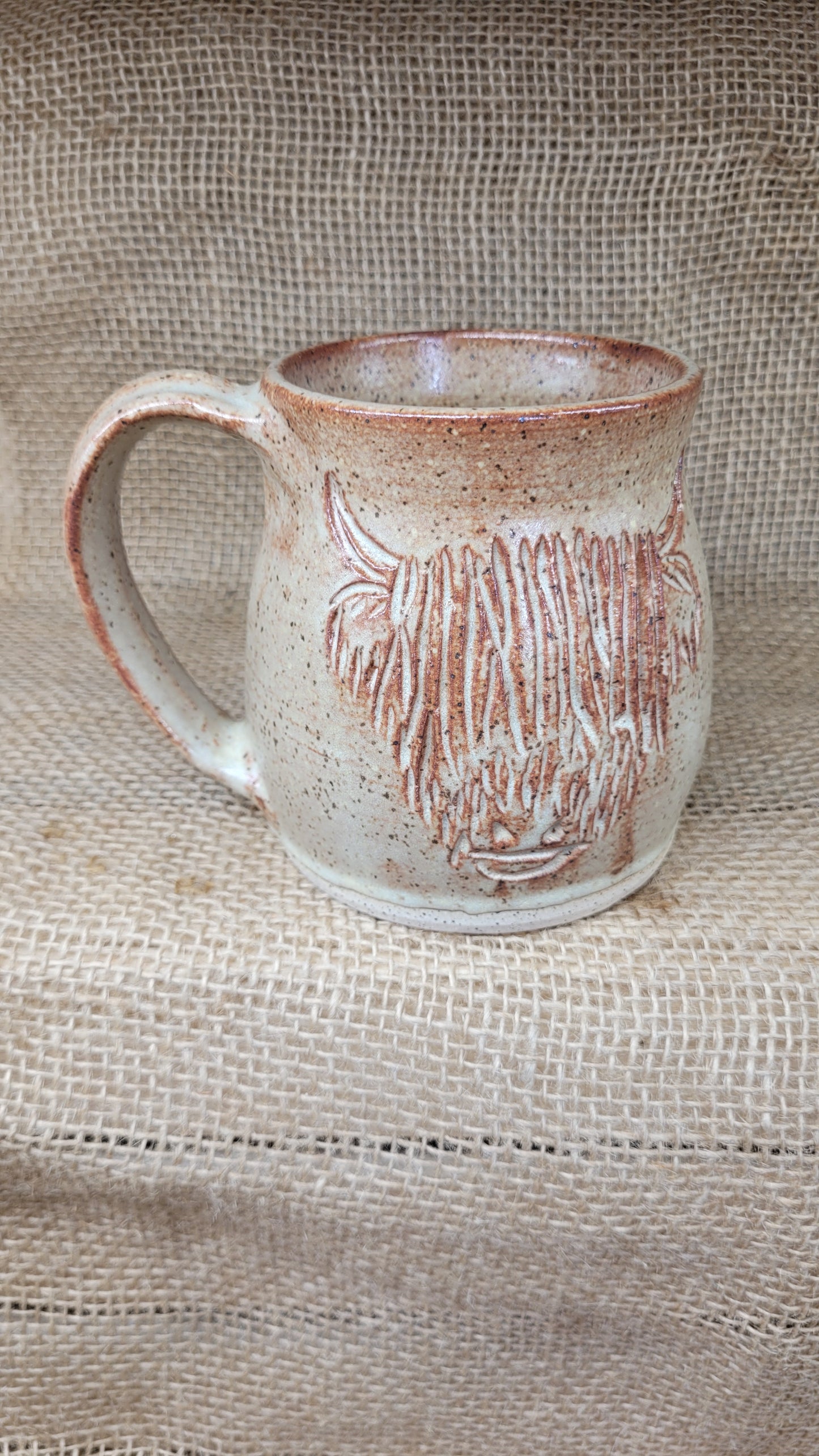 2nd - Handcarved Highlander Wheelthrown Mug 18oz