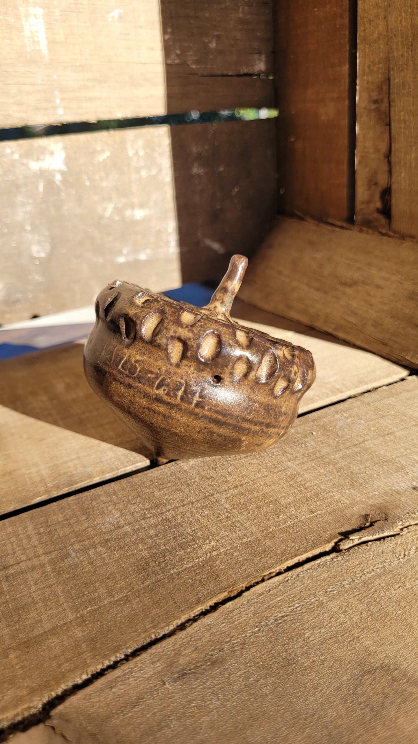 Wheelthrown Hollow Acorn 25-677