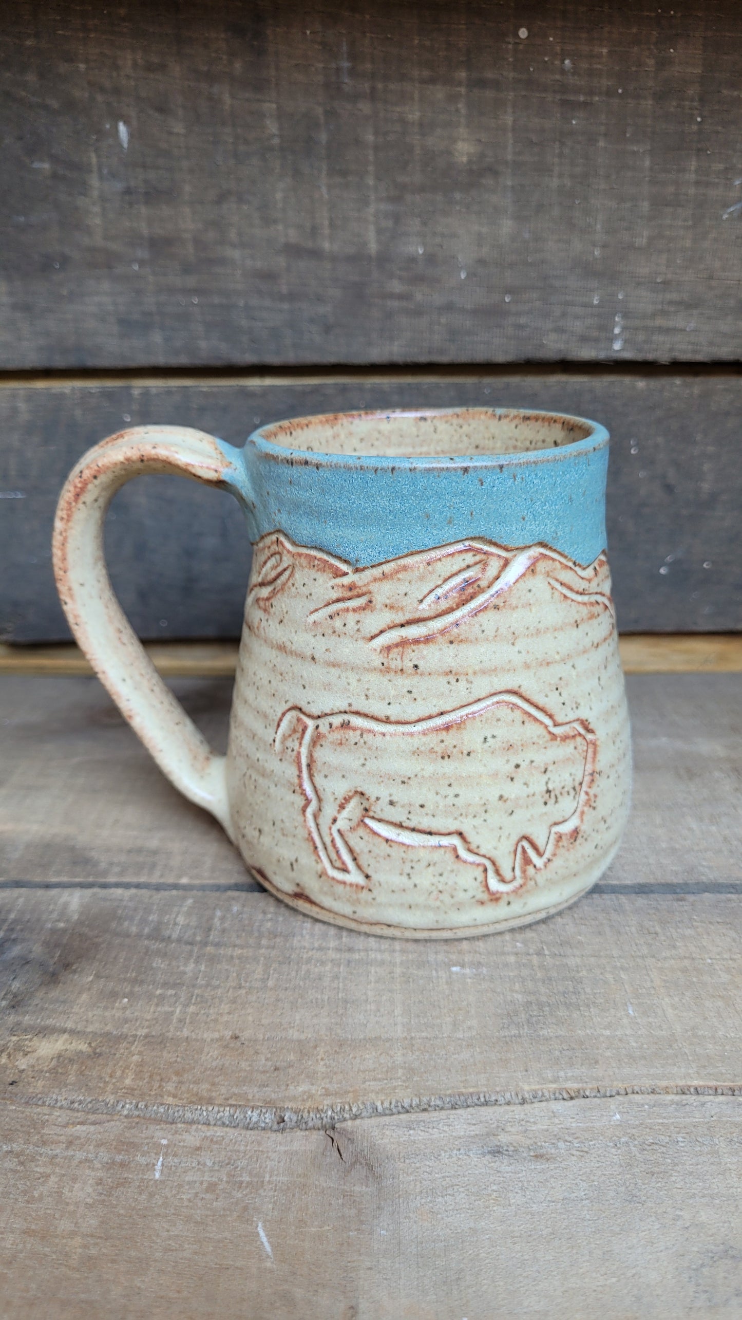 Mountain Thrown Buffalo Mountain Mug #2 14oz