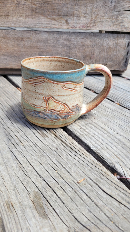 Mountain Thrown Marmot in the Mountains Mug 16oz