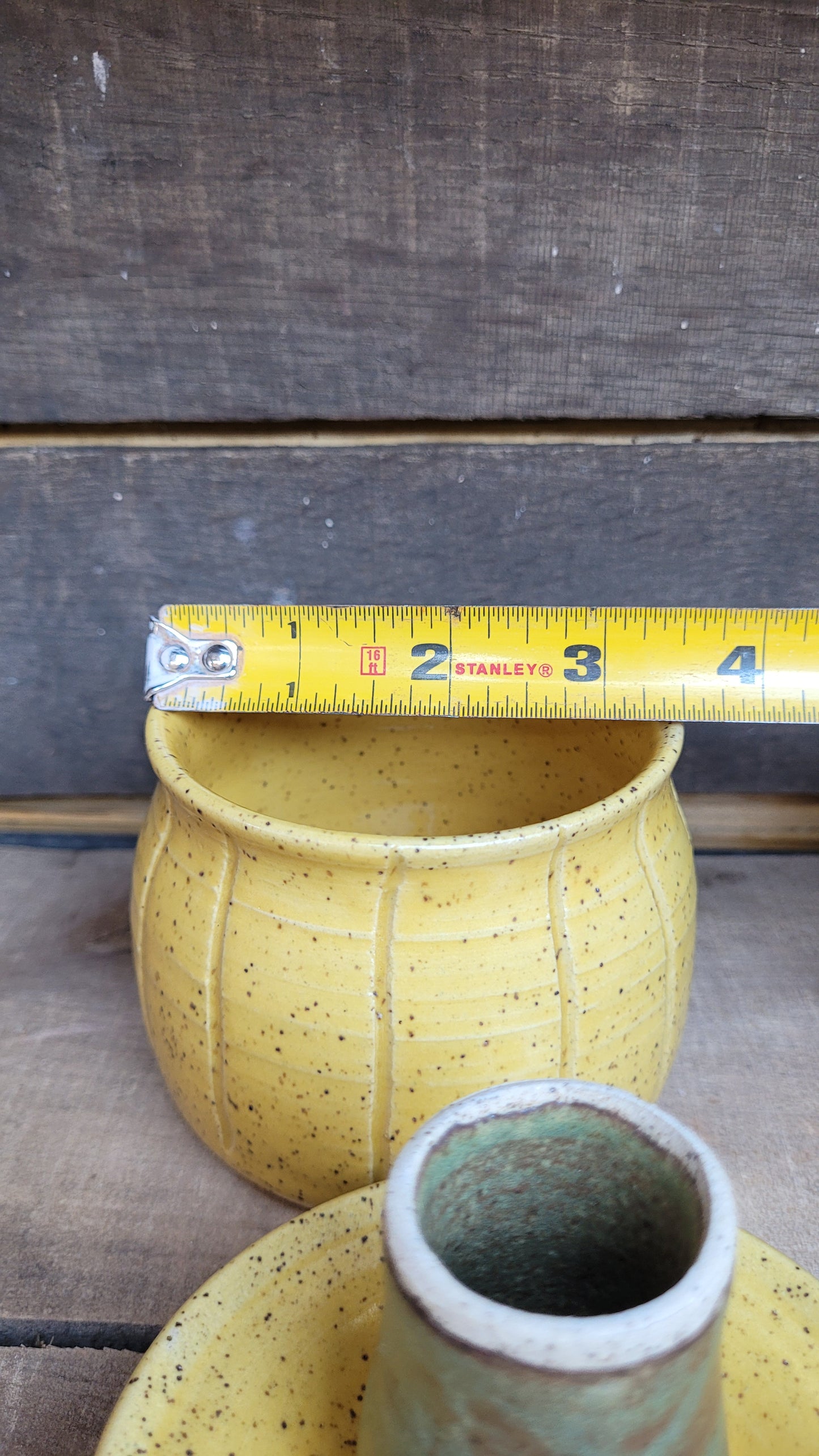 Yellow Speckled Pumpkin Jar 12oz