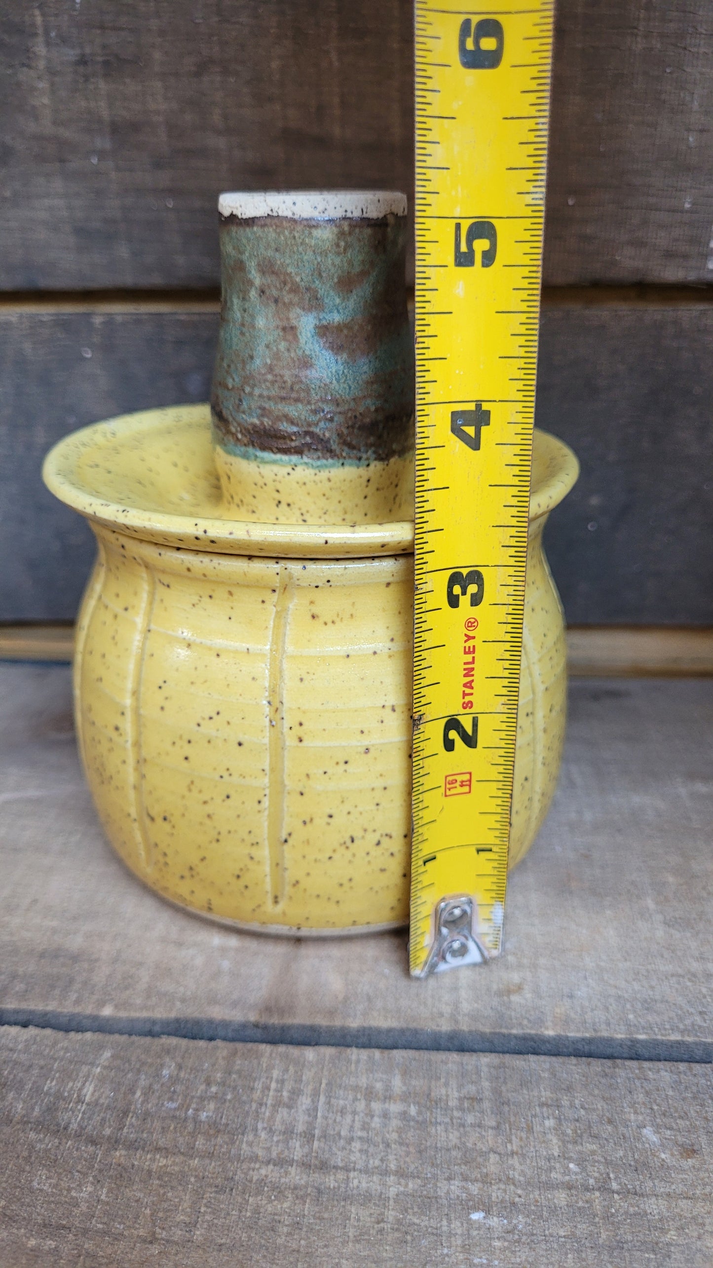 Yellow Speckled Pumpkin Jar 12oz