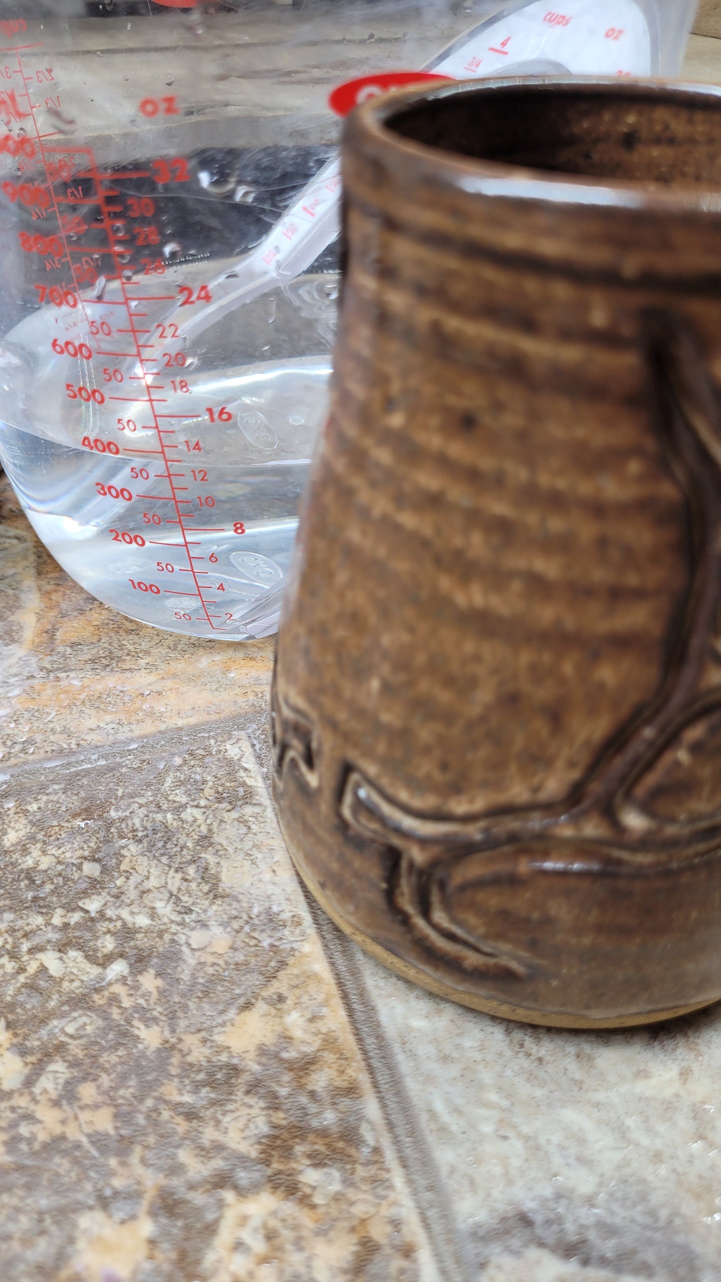 Mountain Thrown Brown Elk Antler Tumbler #1 13oz