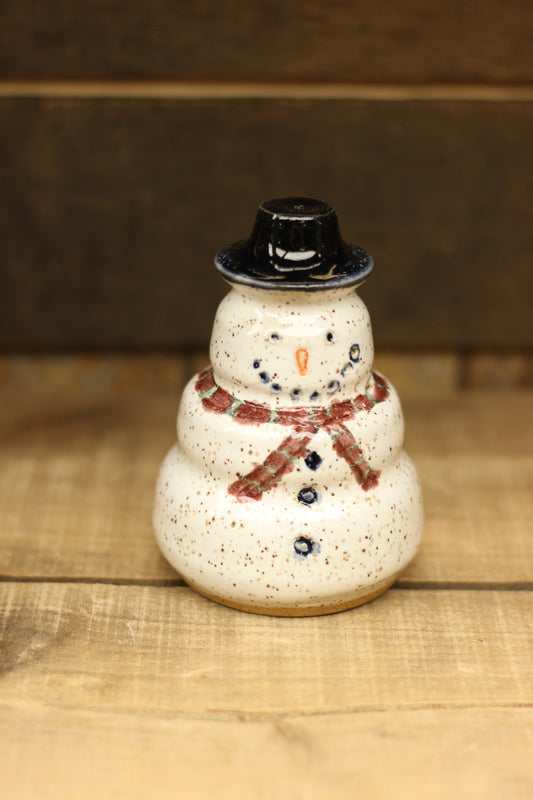 Wheelthrown Hollow Snowman