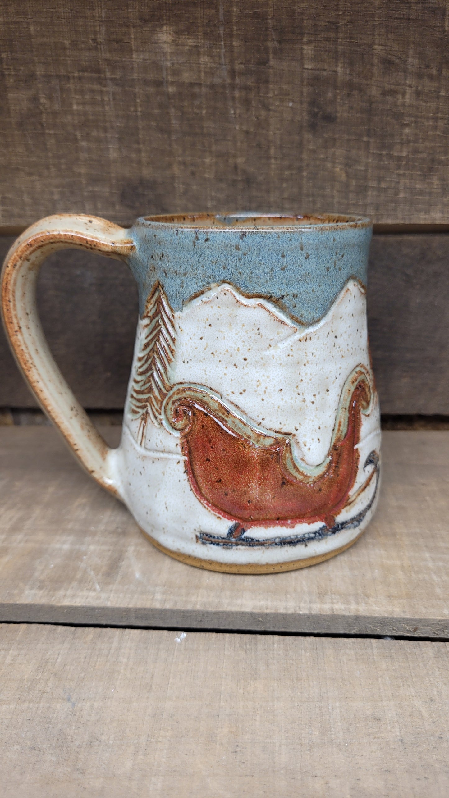 One Horse Open Sleigh Mug #4 16oz