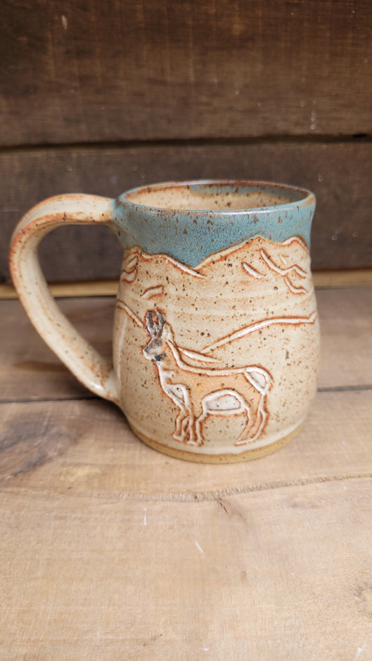 Mountain Thrown Antelope Mug 14oz