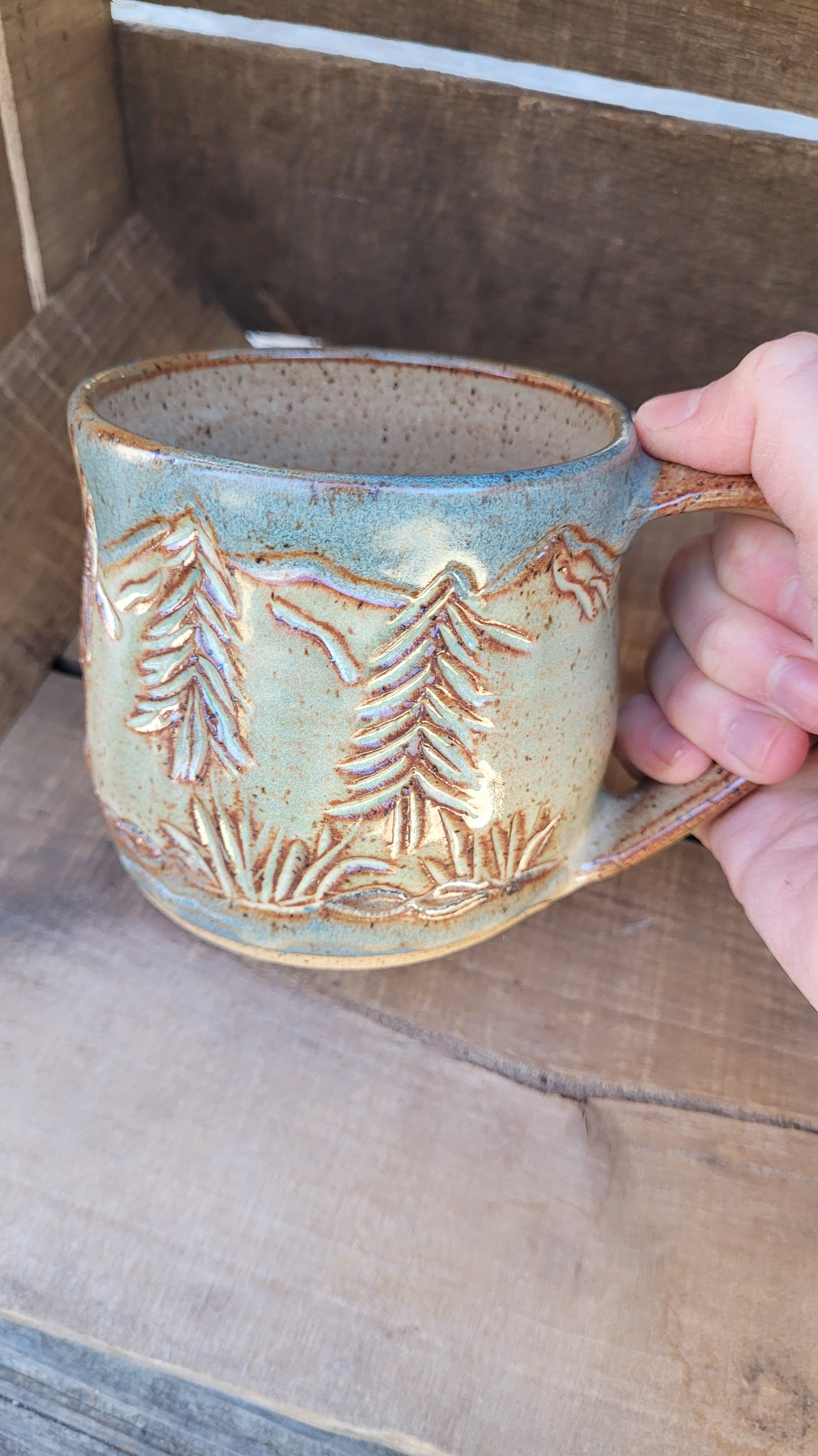 Mountain Waterfall Mug 16oz