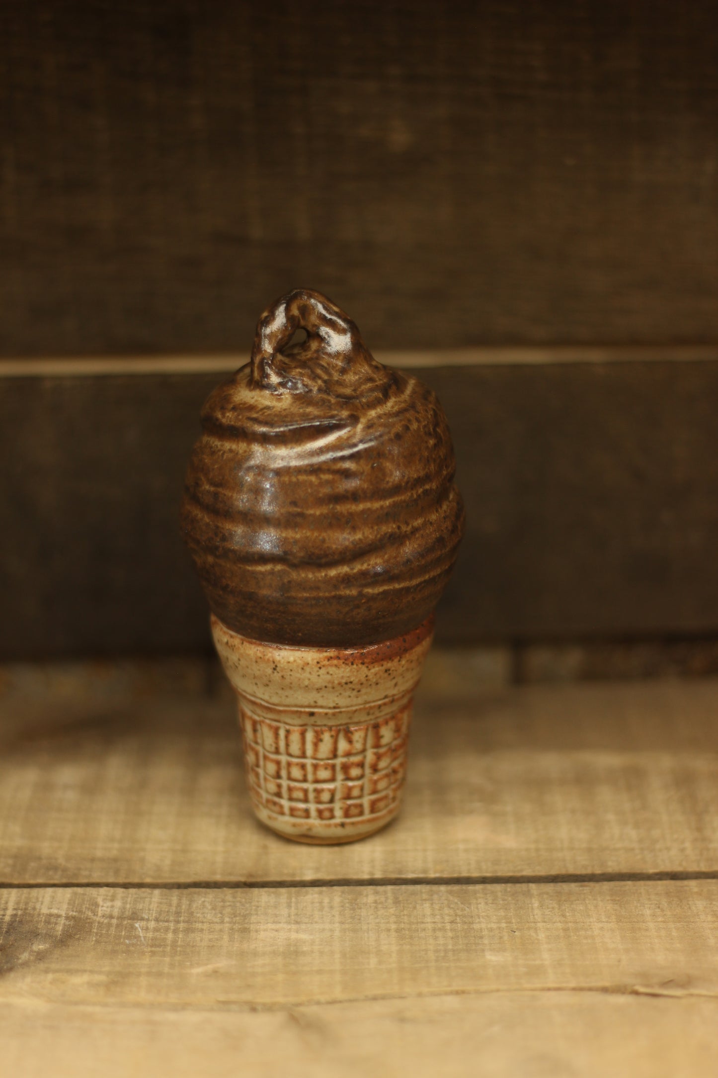 Chocolate Dip Hollow Ice Cream Cone
