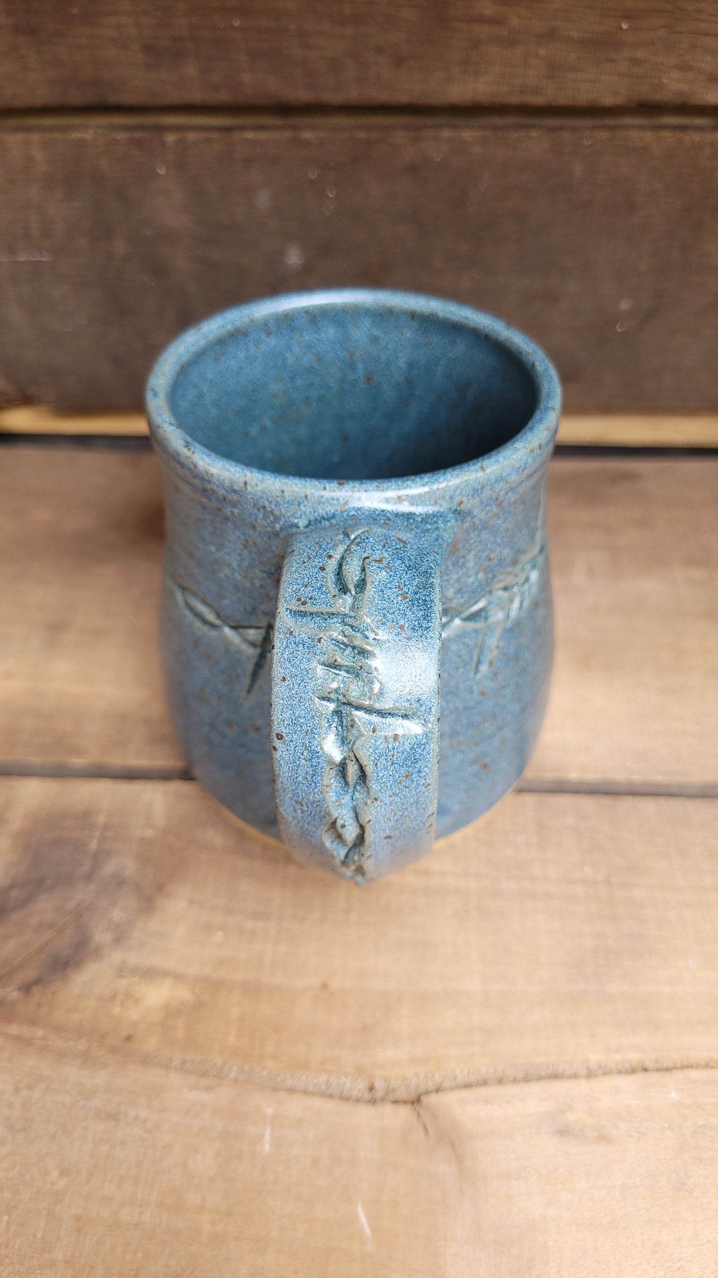 Mountain Thrown Denim Barbed Wire Mug 13oz