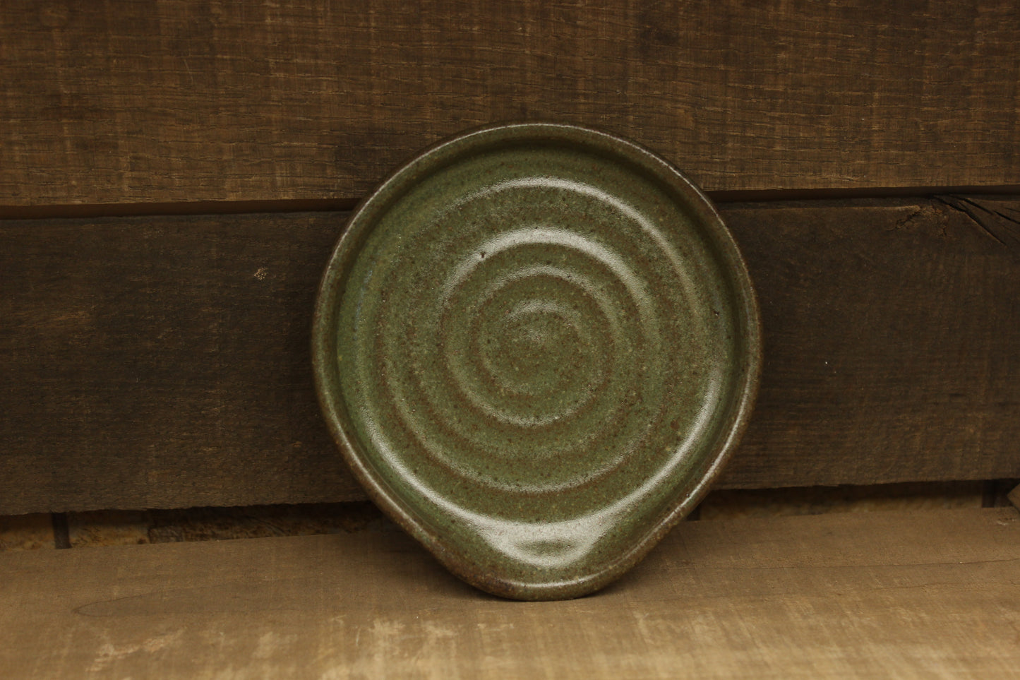 Green Swirl Spoonrest