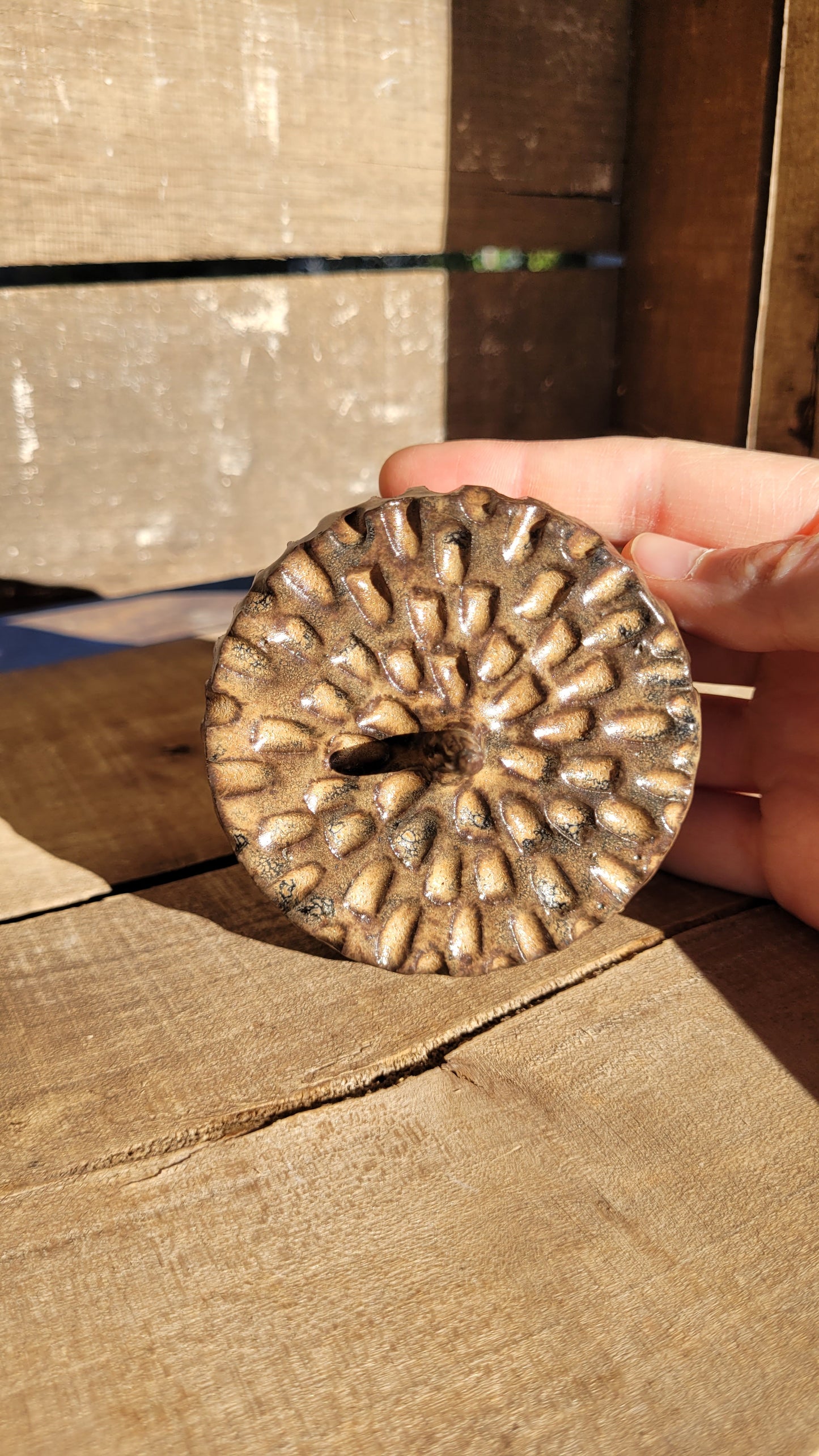 Wheelthrown Hollow Acorn 25-678