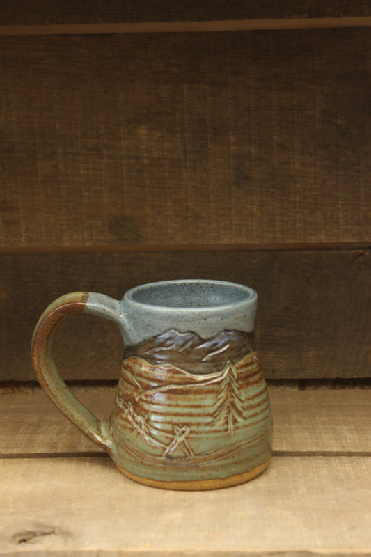 Mountain Thrown at the Notch Mug 13oz