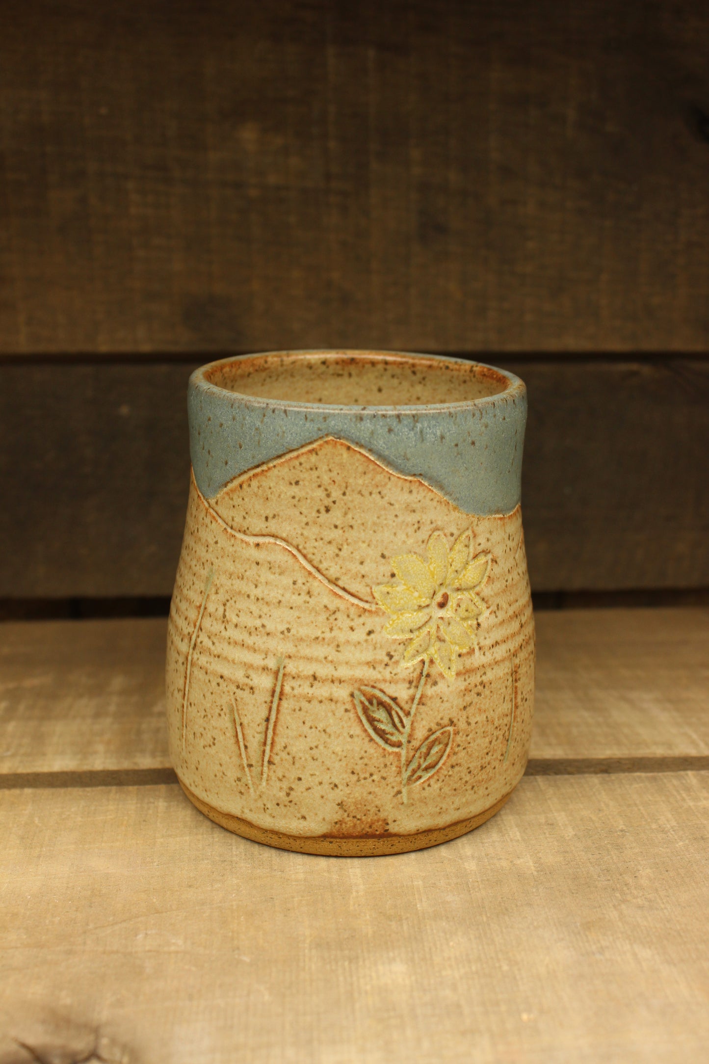 Sunflower Mountain Chai Sky Tumbler 17oz