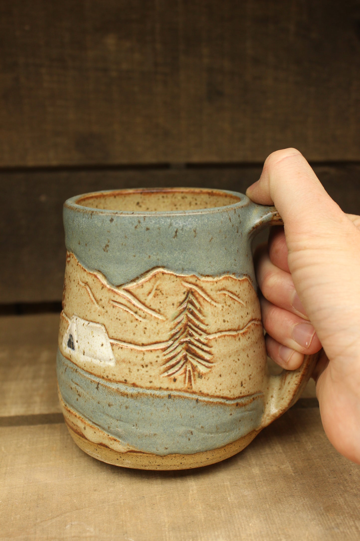 Hot Springs and Camping Mountain Mug 15oz