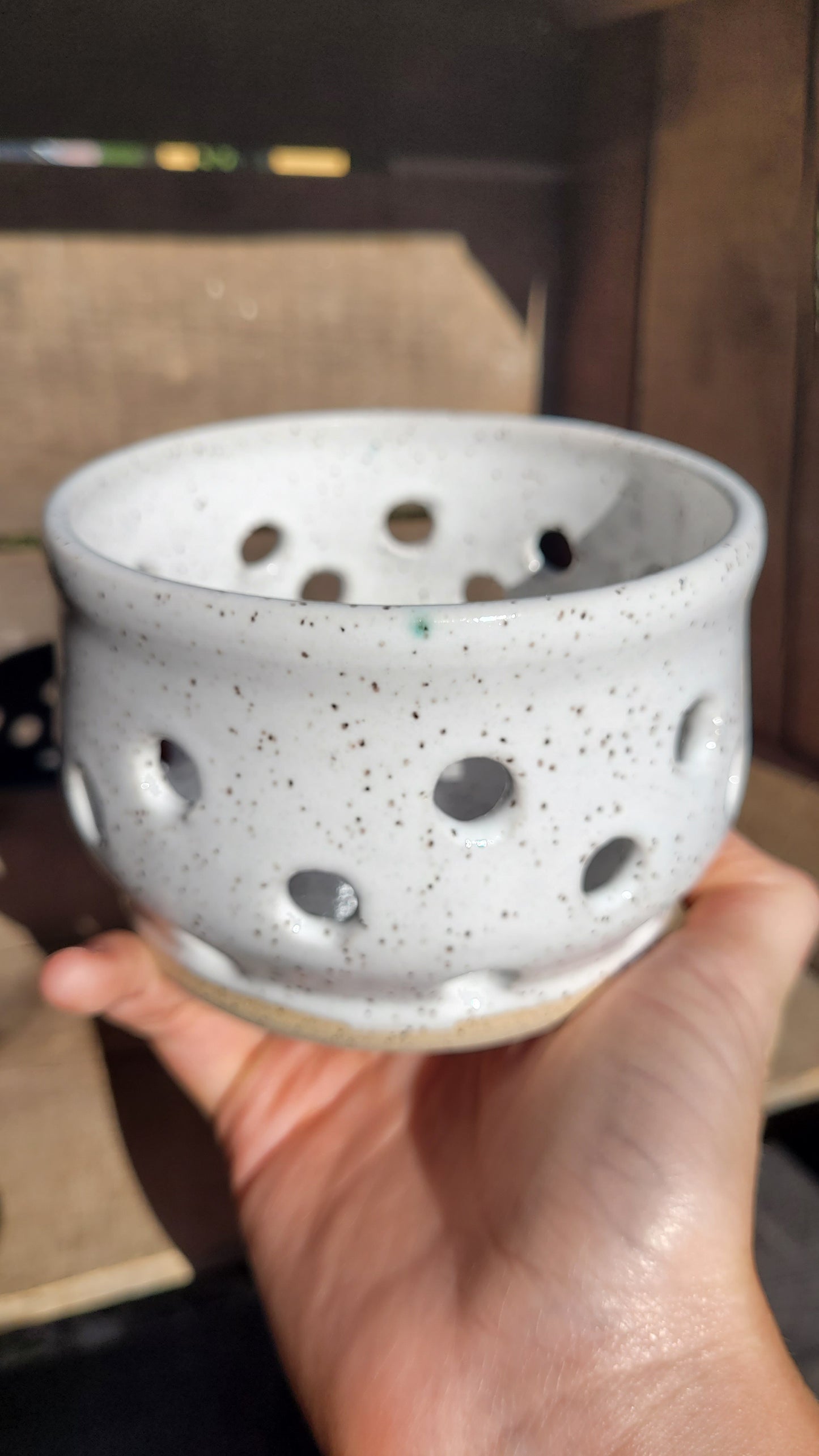 White Speckled Berry Bowl