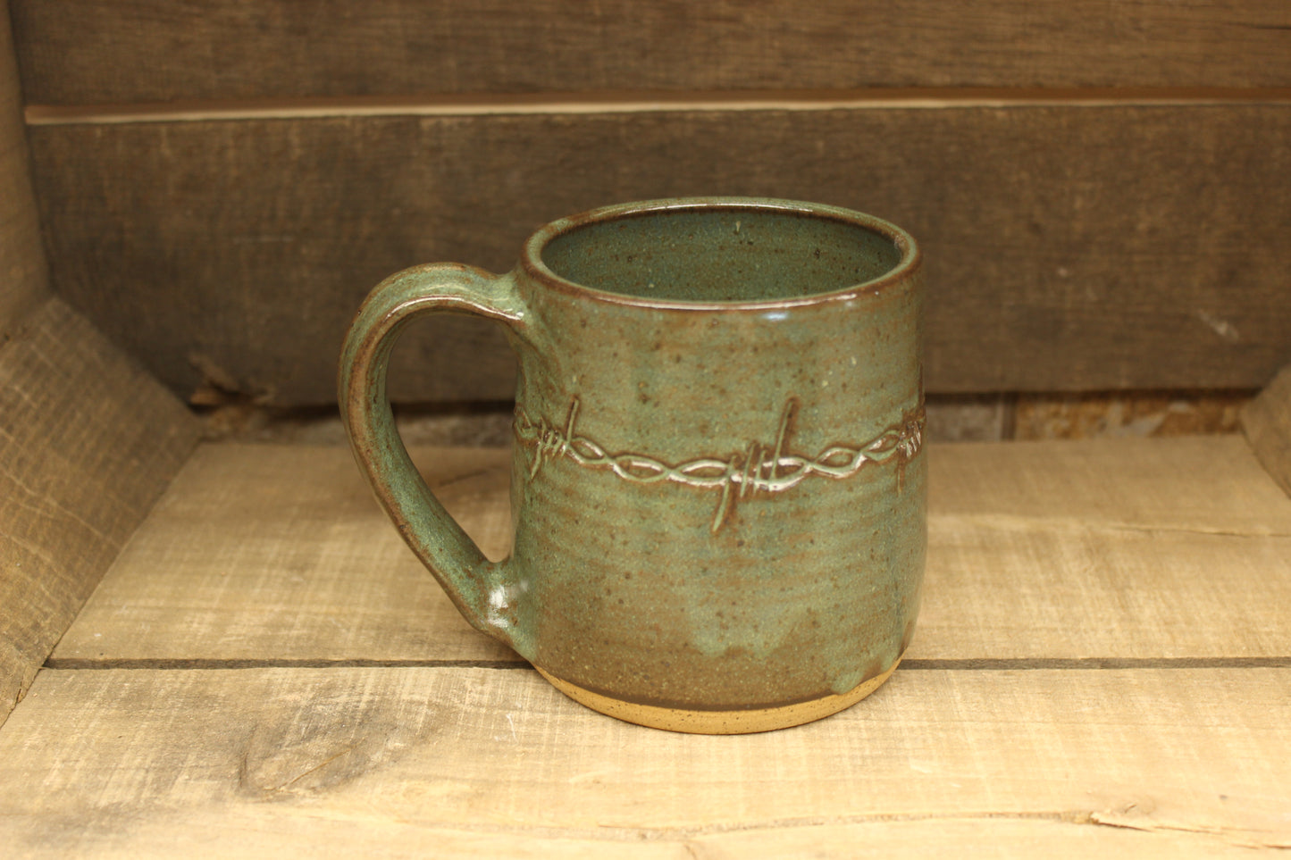 Matcha Barbed Wire Mug 17oz