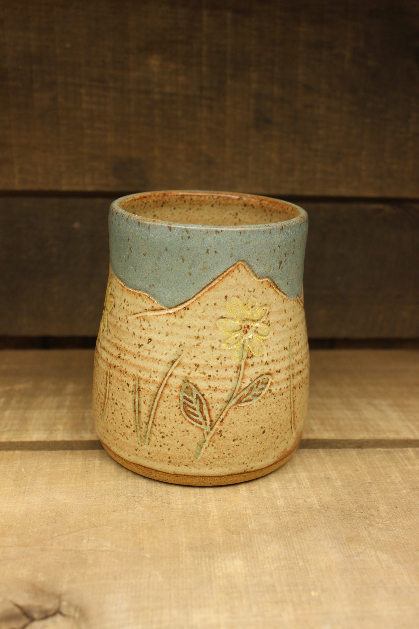 Sunflower Mountain Chai Sky Tumbler 17oz