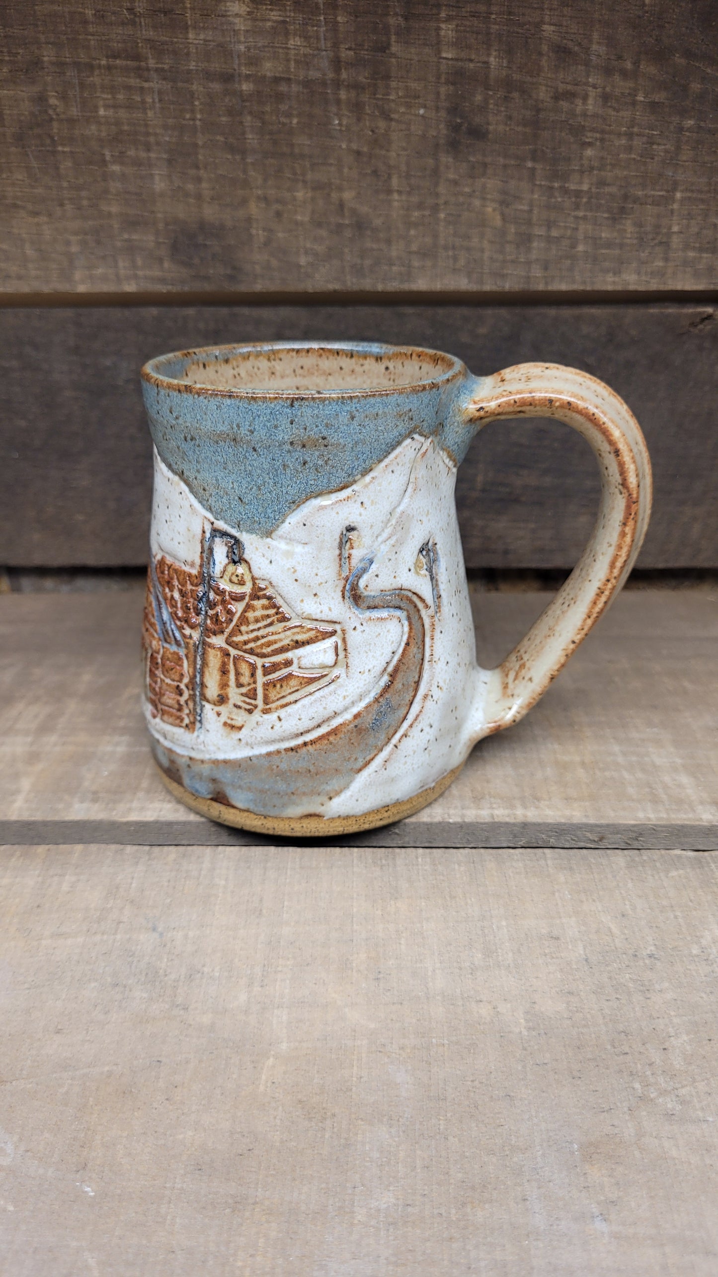 Snowy Mountain Village Mug 11oz