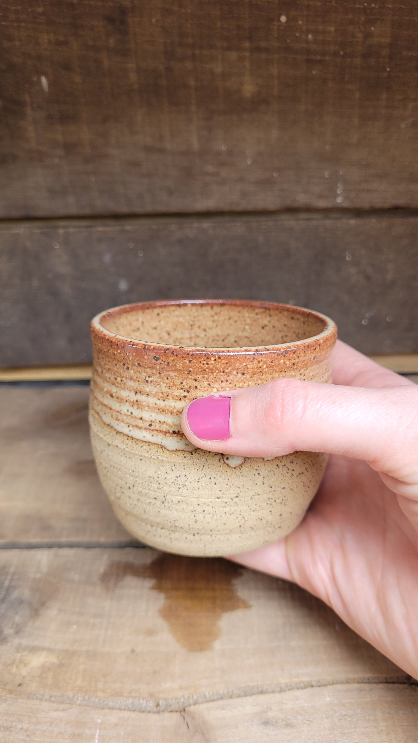 Mountain Thrown Chai Drippy Cup/Small Bowl 10oz