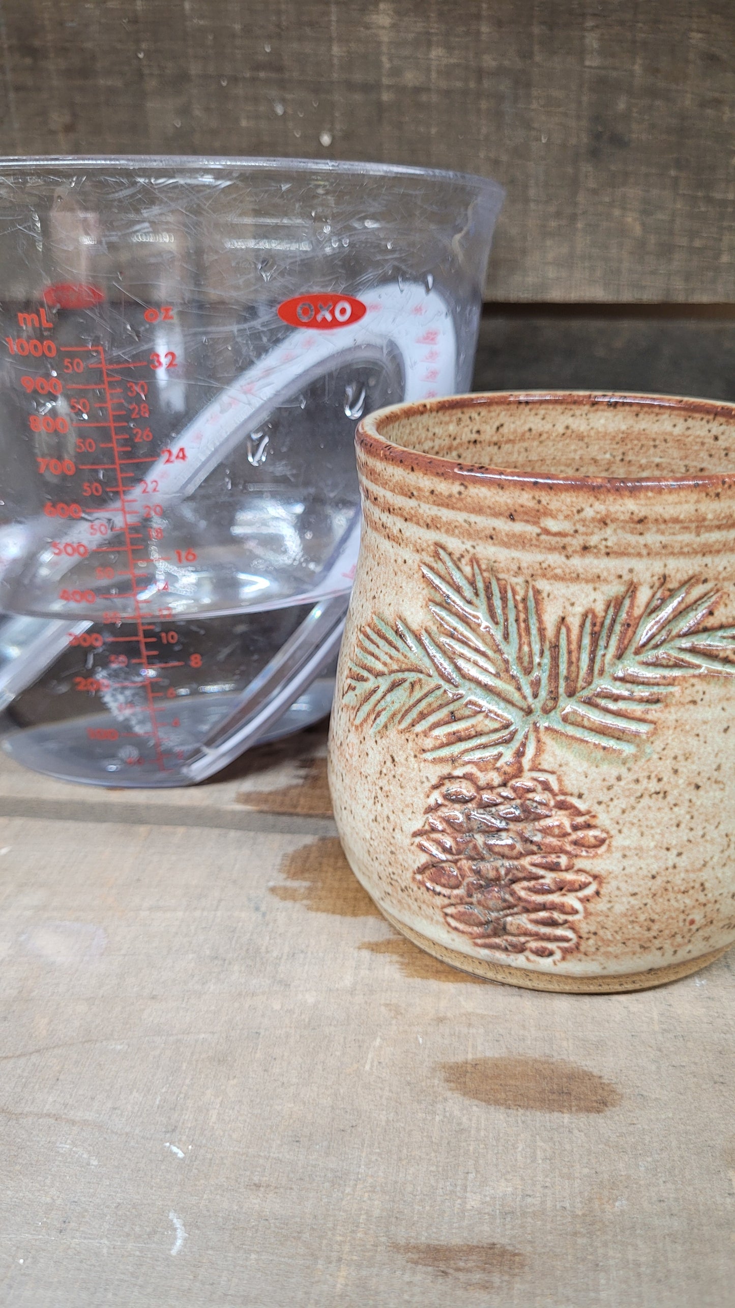 Mountain Thrown Pine Bough Mug 12oz